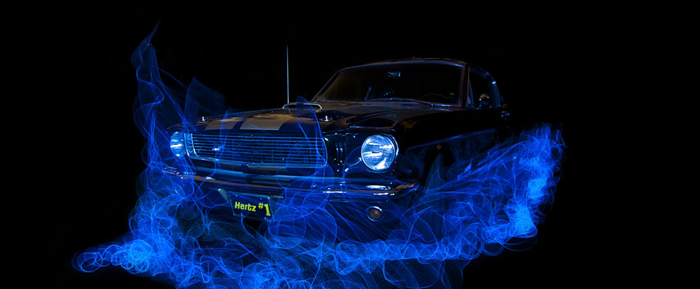 1966 Hertz Shelby, Long Exposure Light Painting